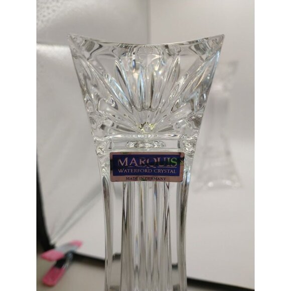 Marquis By Waterford Crystal Candle Holders 7" Tall Made in Germany - Picture 3 of 8
